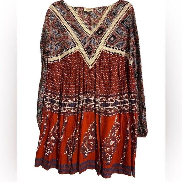 Womens Umgee Bohemian V-Neck
Beautiful Vibrant‎ Print Dress Size
Small Ladies - Picture 1 of 7